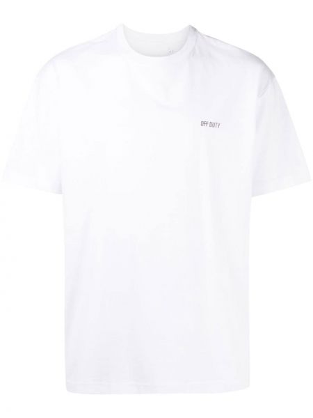 Тениска с принт Off Duty бяло