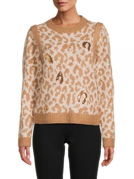 Леопардовый свитер Dkny