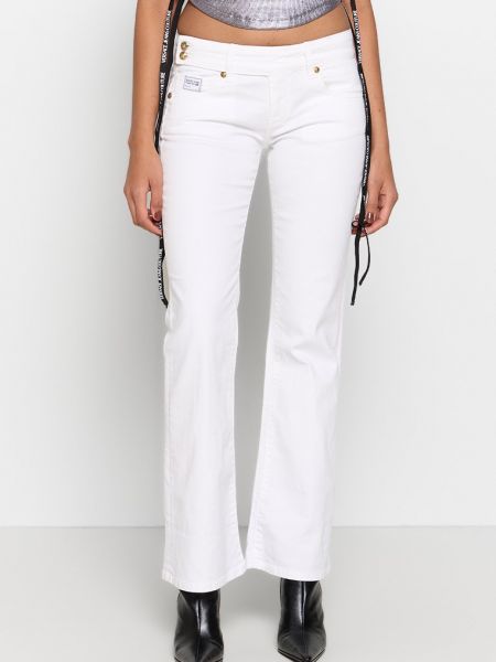 Jeansy dzwony Versace Jeans Couture białe
