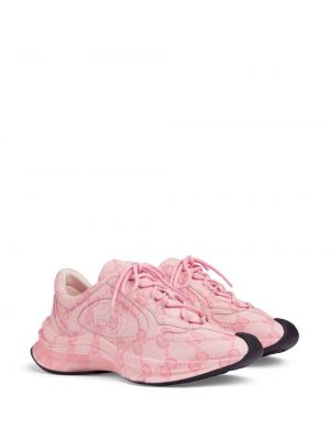 Sneakersy skórzane Gucci różowe