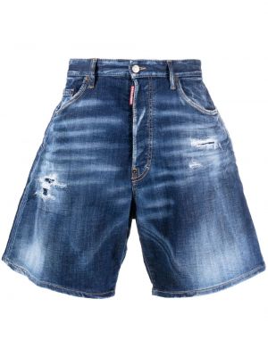 Voľné džínsové šortky Dsquared2 modrá