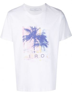 Majica s potiskom Iro bela