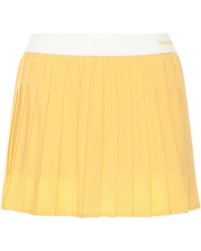 Plisovaná sukňa Sporty & Rich žltá
