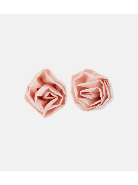 Boucles d'oreilles à boucle Simone Rocha rose