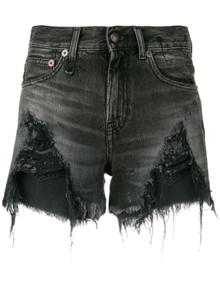 Nødlidende jeans-shorts R13 svart