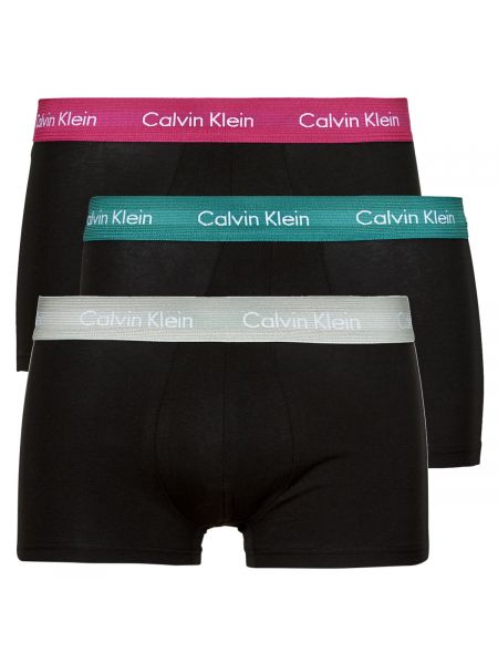 Jeansy slim fit z niską talią Calvin Klein Underwear czarne