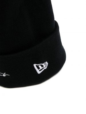 Woll mütze mit stickerei Yohji Yamamoto schwarz