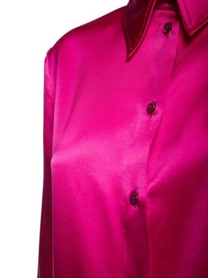 Копринена сатенена прилепнала риза Tom Ford