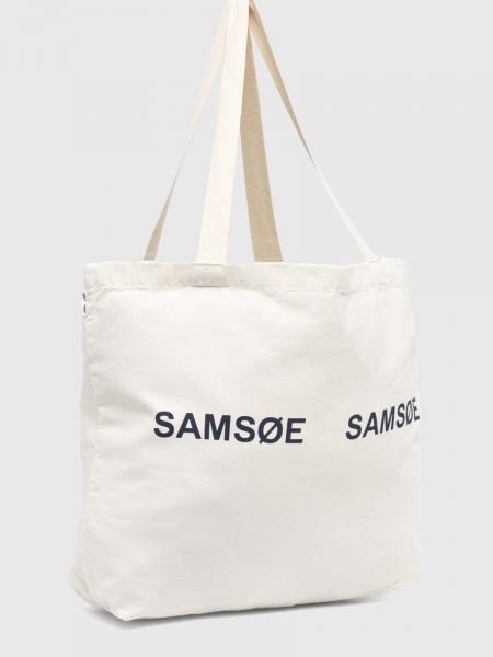 Сумка шопер Samsoe Samsoe бежева