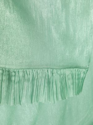 Jedwabna szal plisowana Maria Lucia Hohan zielona