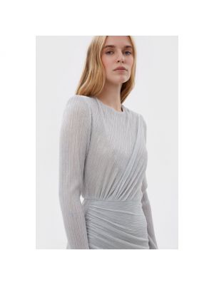 Плісирована сукня міні Estro ☓ Musthave срібна