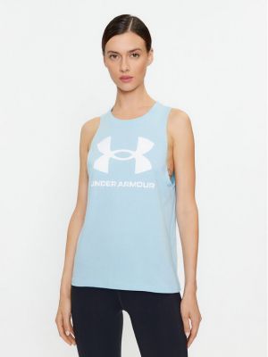 Relaxed топ Under Armour синьо