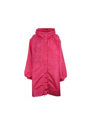 Płaszcz z nadrukiem oversize Marine Serre różowy