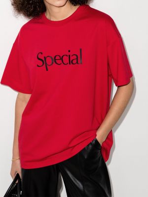 Camiseta con estampado More Joy rojo