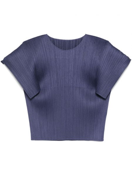 Plisseret top Pleats Please Issey Miyake blå