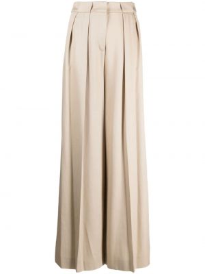 Hose ausgestellt mit plisseefalten Karl Lagerfeld beige