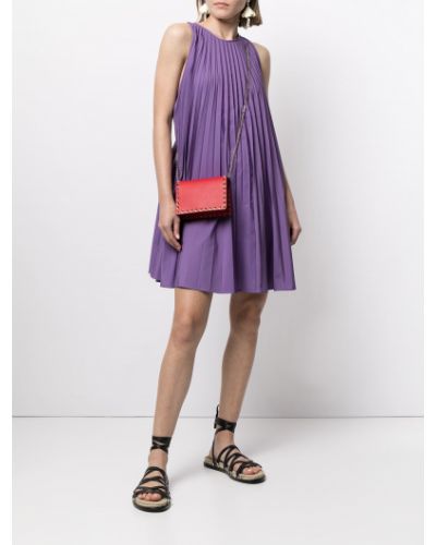 Mini vestido sin mangas Valentino violeta