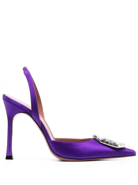 Slingback Amina Muaddi violetti