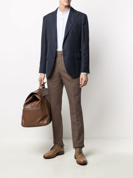 Pantalones chinos slim fit Brunello Cucinelli marrón