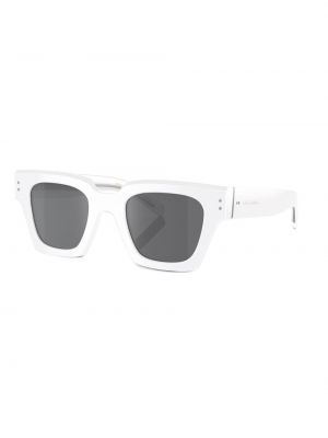Okulary przeciwsłoneczne z nadrukiem Dolce & Gabbana Eyewear białe