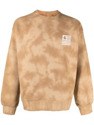 Sweatshirt mit rundhalsausschnitt mit print Carhartt Wip braun