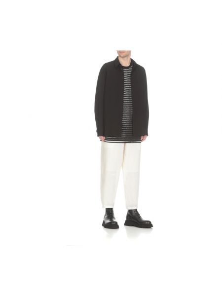 Camisa de algodón Yohji Yamamoto negro