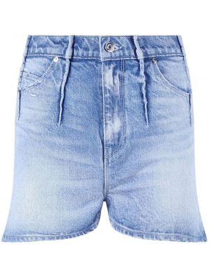 Bavlněné džínové šortky s kapsami Rta - modrá