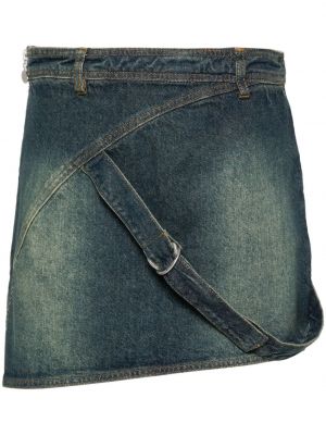 Džínsová sukňa na zips Cannari Concept modrá