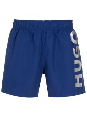 Shorts mit print Hugo blau