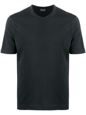 T-shirt avec manches courtes Drumohr noir
