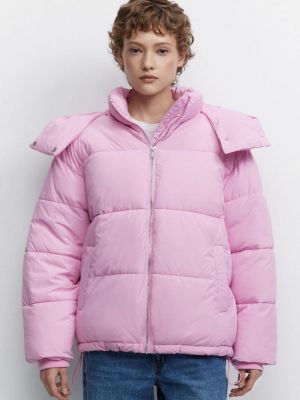 Утепленная демисезонная куртка Befree розовая