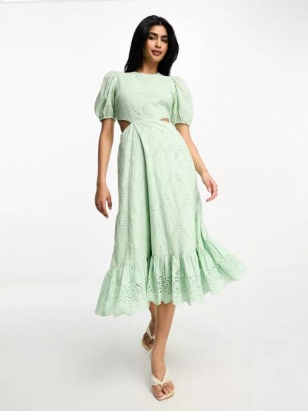 Платье миди French Connection зеленое