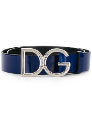 Cinturón con hebilla Dolce & Gabbana azul