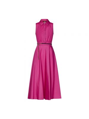 Sukienka długa Max Mara różowa