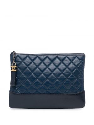 Listová kabelka Chanel Pre-owned modrá