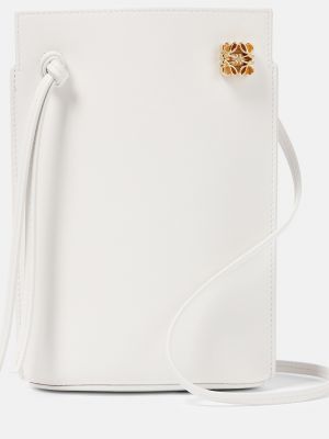 Кожаная сумка с карманами Loewe белая