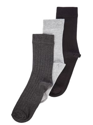 Памучни чорапи Trendyol сиво