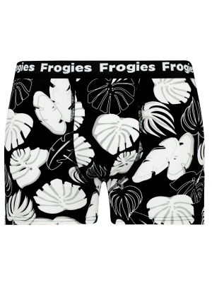 Boxeri cu imprimeu tropical Frogies negru