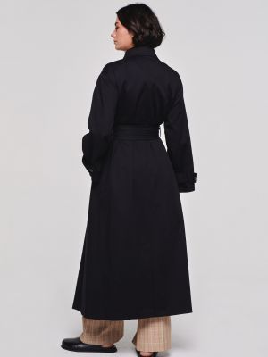 Klasická bavlnená priliehavá bunda Aligne - čierna