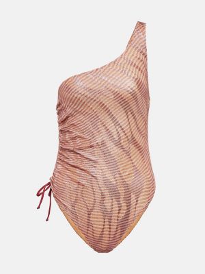Žakardinis maudymosi kostiumėlis Missoni Mare rožinė