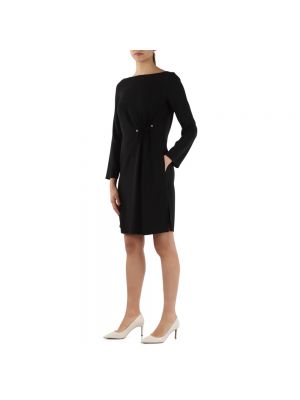 Mini vestido de raso Emporio Armani negro