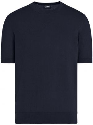 T-shirt aus baumwoll Zegna blau