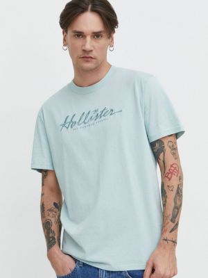 Pamučna majica Hollister Co. plava