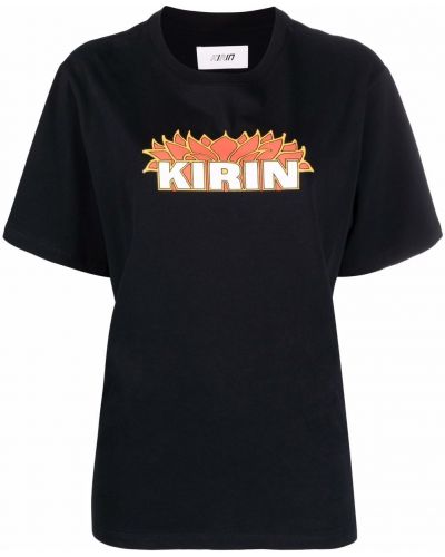 T-shirt z printem Kirin, сzarny