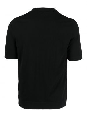 T-shirt en coton avec manches courtes Ballantyne noir
