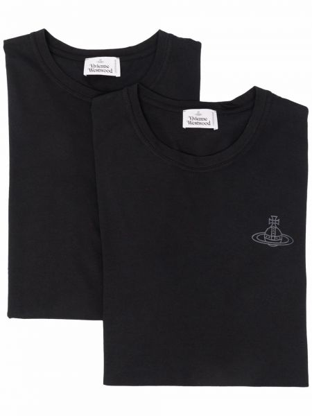 Тениска с принт Vivienne Westwood черно