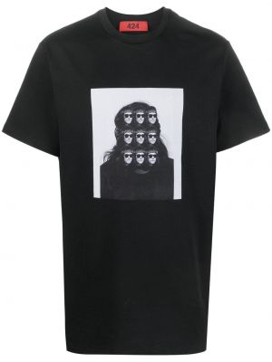 T-shirt à imprimé 424 noir