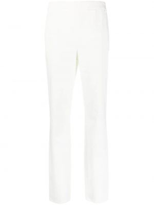 Pantalones rectos de cintura alta Boutique Moschino blanco