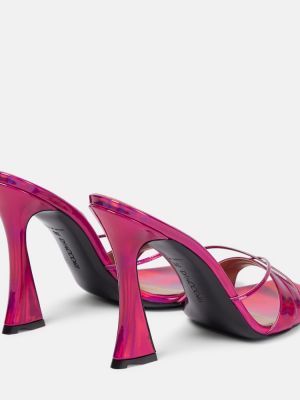 Kožené sandály D'accori růžové