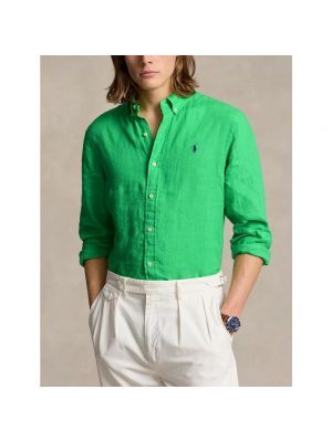 Camisa con botones de plumas Ralph Lauren verde